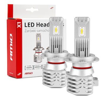 LED žiarovky hlavného svietenia H7 X1 Series AMiO
