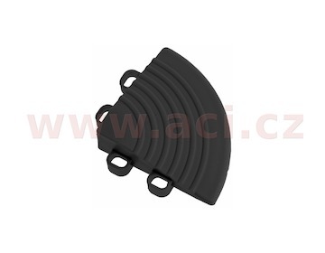 roh k plastové dlaždici (černá)