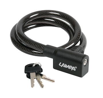 Zámok na bicykel káblový ? 10 mm - 80 cm