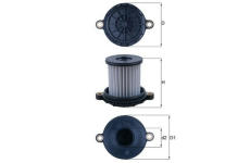 Hydraulický filter automatickej prevodovky MAHLE HX 229