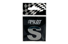 ADHESIVE CHROME 3D LETTER *S* T-3 28 mm